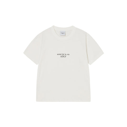 BASIC LOGO WOMAN SHORT SLEEVE T-SHIRT CREAM
