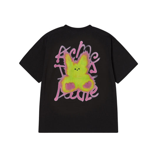 BLUR RABBIT SHORT SLEEVE T-SHIRT BLACK