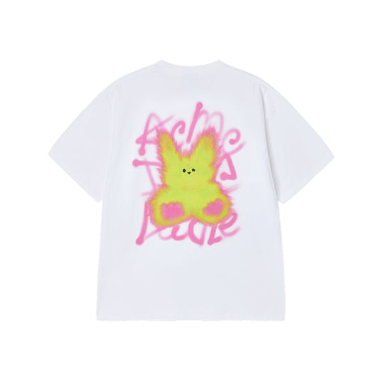 BLUR RABBIT SHORT SLEEVE T-SHIRT WHITE