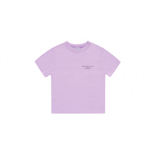 KIDS BASIC LOGO SHORT SLEEVE T-SHIRT LIGHT PURPLE