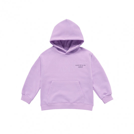 KIDS BASIC LOGO HOODIE LIGHT PURPLE
