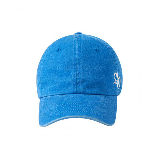 SIDE SYMBOL POINT PIGMENT WASHING BALL CAP BLUE