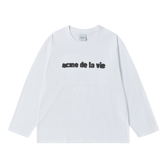 OVERLAY LOGO LONG SLEEVE WHITE