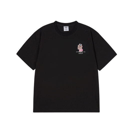 OPANCHU USAGI X ADLV TANNING OPANCHU BASIC LOGO SHORT SLEEVE T-SHIRT BLACK