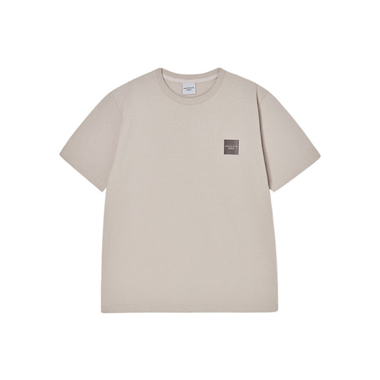 BOX BASIC LOGO SHORT SLEEVE T-SHIRT ESSENTIAL BEIGE