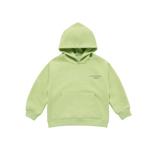 KIDS BASIC LOGO HOODIE LIGHT GREEN