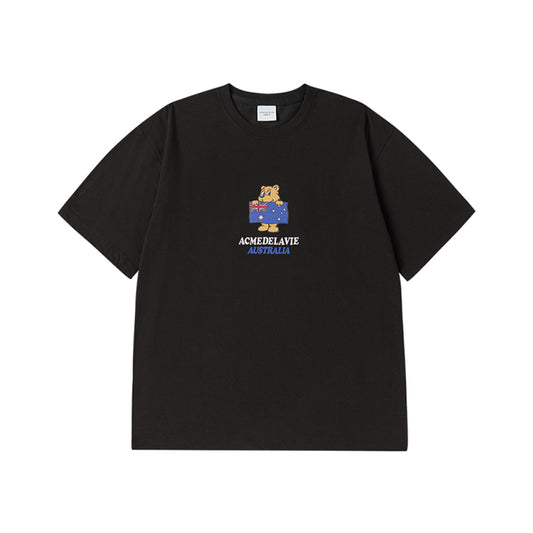 ADLV BEAR FOR AUSTRALIA SHORT SLEEVE T-SHIRT BLACK
