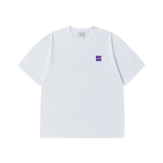 BOLD BOX LOGO SHORT SLEEVE T-SHIRT WHITE