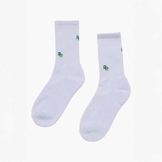 SMALL SYMBOL LOGO POINT  SOCKS WHITE