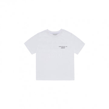 KIDS BASIC LOGO SHORT SLEEVE T-SHIRT WHITE
