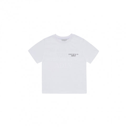 KIDS BASIC LOGO SHORT SLEEVE T-SHIRT WHITE