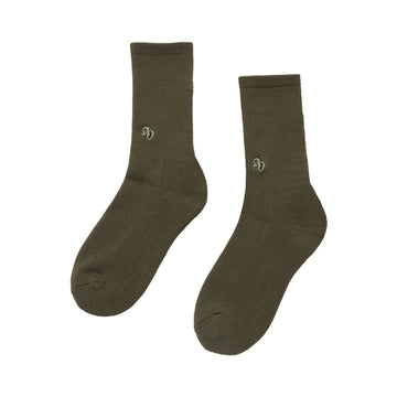 SMALL SYMBOL LOGO POINT SOCKS GREEN