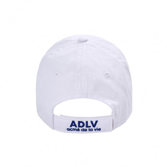 ADLV ROUND EMBLEM BALL CAP WHITE
