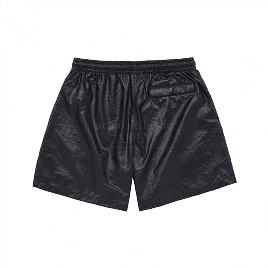 ADLV GLOSSY WOVEN SET UP SHORT PANTS BLACK