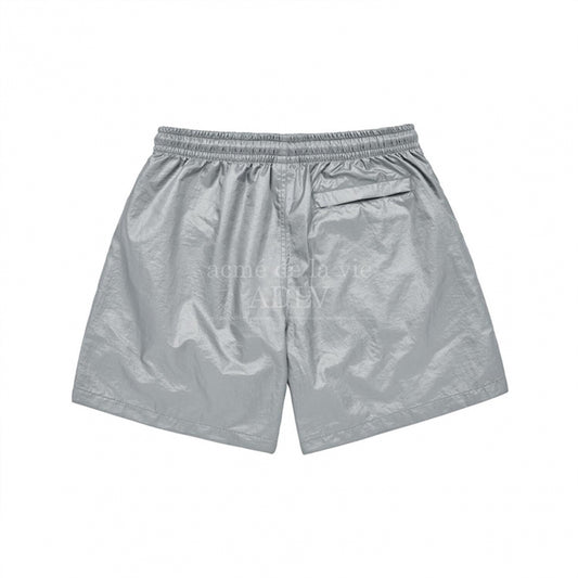ADLV GLOSSY WOVEN SET UP SHORT PANTS GREY