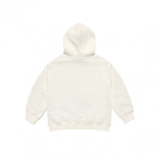 KIDS FUZZY RABBIT HOODIE CREAM