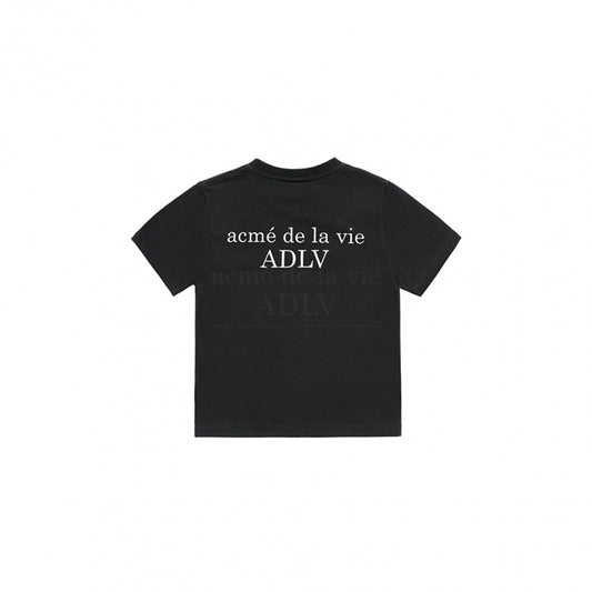 KIDS BABY FACE DONUT 1 SHORT SLEEVE T-SHIRT BLACK
