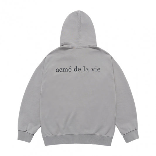 [acmé de la vie X HOSHI]  BASIC BIO WASHING HOODIE ZIP UP GREY