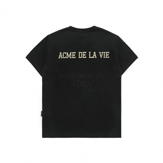 COWBOY LETTERING BABY FACE SHORT SLEEVE T-SHIRT BLACK