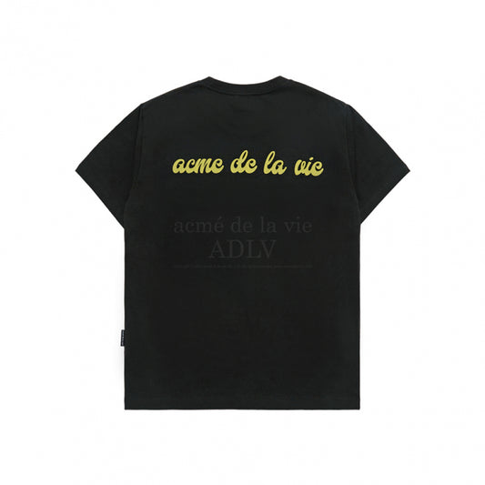 HEADSET BOY LETTERING BABY FACE SHORT SLEEVE T-SHIRT BLACK
