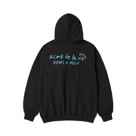 [HOSHI X acmé de la vie]  TIGER SKETCH HOODIE BLACK