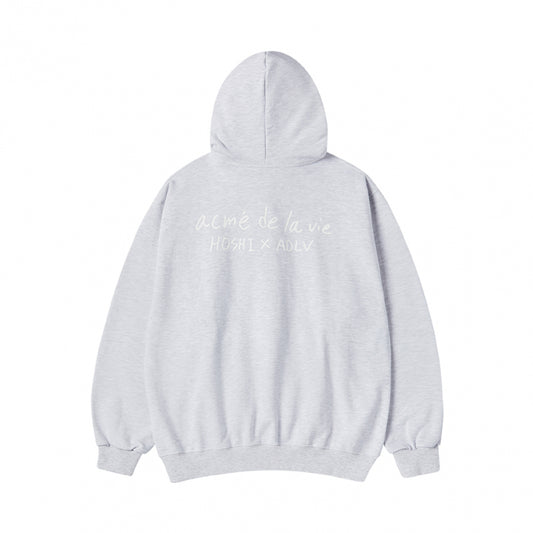 [HOSHI X acmé de la vie]  WAPPEN HOODIE MELANGE