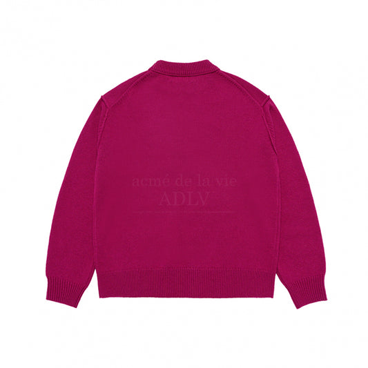 [acmé de la vie X HOSHI] PIXEL BEAR ARTWORK KNIT PINK