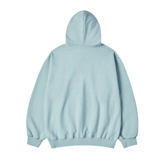 LETTERING RABBIT HOODIE DARK MINT