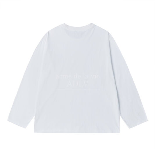 OVERLAY LOGO LONG SLEEVE WHITE