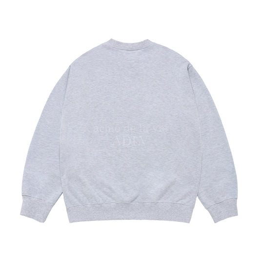 UPSIDE DOWN LOGO NAPPING ZURRY SWEATSHIRTS MELANGE