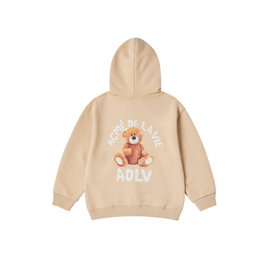 KIDS TEDDY BEAR (BEAR DOLL) HOODIE-LIGHT BEIGE