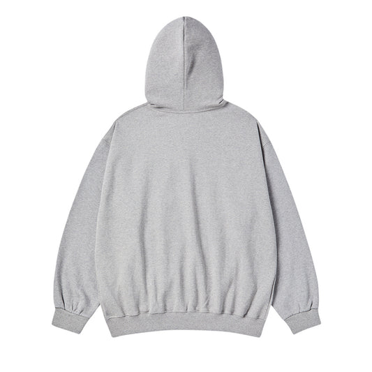 [acmé de la vie X HOSHI] BOX BASIC LOGO HOOD ZIP UP MELANGE