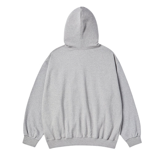 [acmé de la vie X HOSHI] INK STAMP LOGO HOOD ZIP UP MELANGE