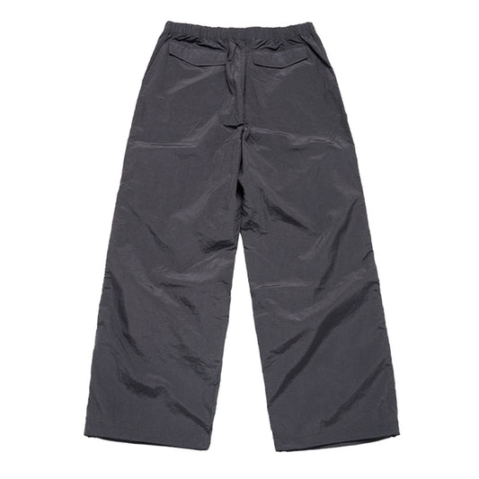 NYLON PARACHUTE PANTS CHARCOAL