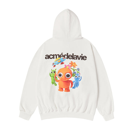 CLAY ALIEN HOODIE CREAM