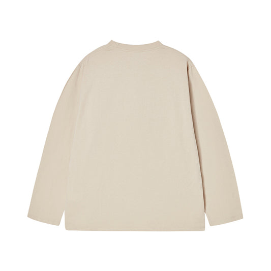 DANCING BEAR LONG SLEEVE T-SHIRT DARK BEIGE