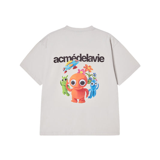 CLAY ALIEN SHORT SLEEVE T-SHIRT LIGHT GRAY