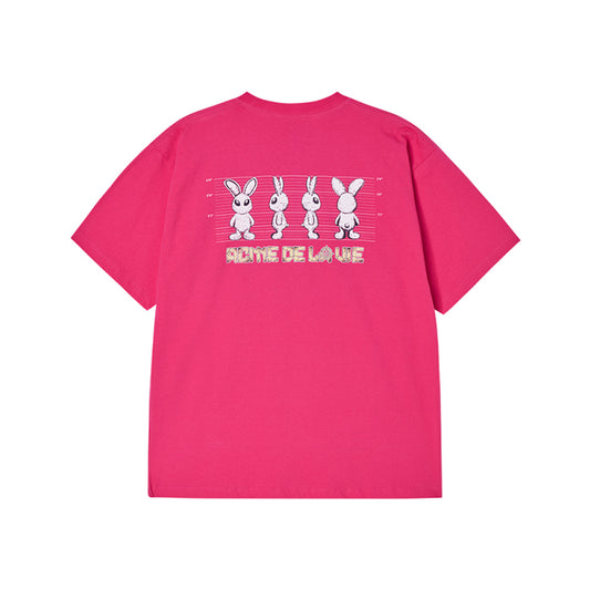 MUGSHOT ALIEN SHORT SLEEVE T-SHIRT HOT PINK