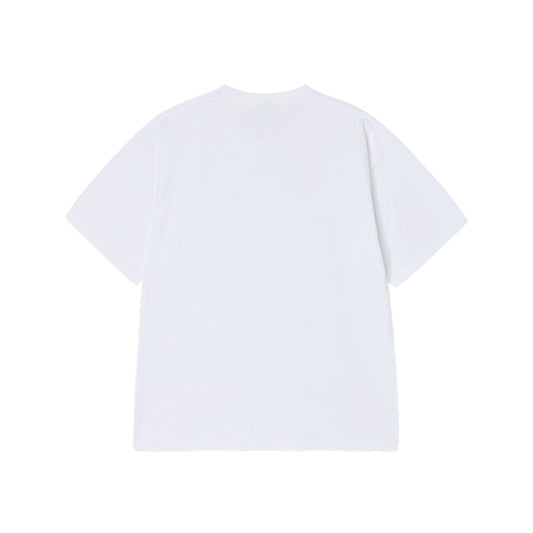 REAL ALIEN FUZZY RABBIT SHORT SLEEVE T-SHIRT WHITE