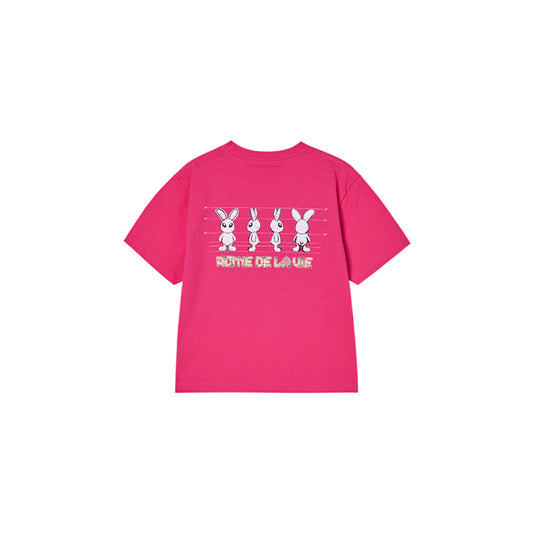 KIDS MUGSHOT ALIEN SHORT SLEEVE T-SHIRT HOT PINK