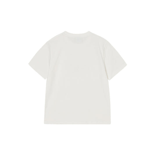 BASIC LOGO WOMAN SHORT SLEEVE T-SHIRT CREAM