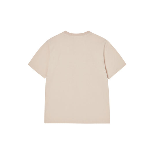 BASIC LOGO WOMAN SHORT SLEEVE T-SHIRT DARK BEIGE