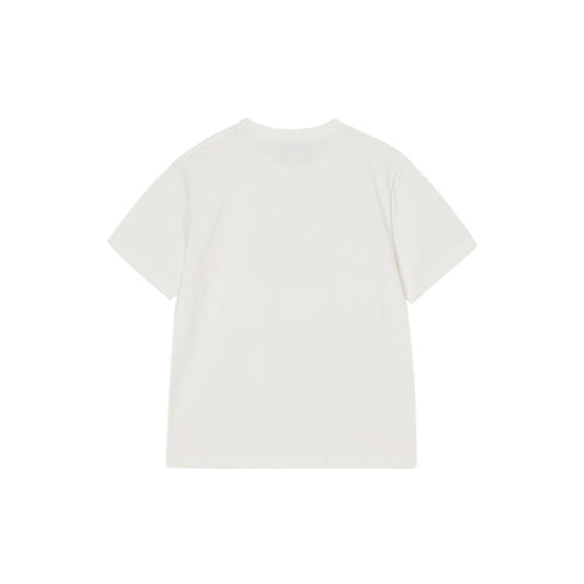 OIL PAINTING GRAPHIC WOMAN SHORT SLEEVE T-SHIRT CREAM