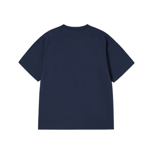 ROUGH PAINTING LOGO SHORT SLEEVE T-SHIRT DARK NAVY