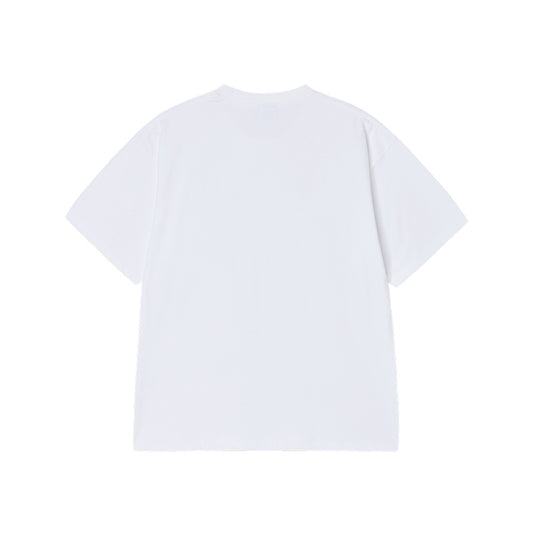 ROUGH PAINTING LOGO SHORT SLEEVE T-SHIRT WHITE