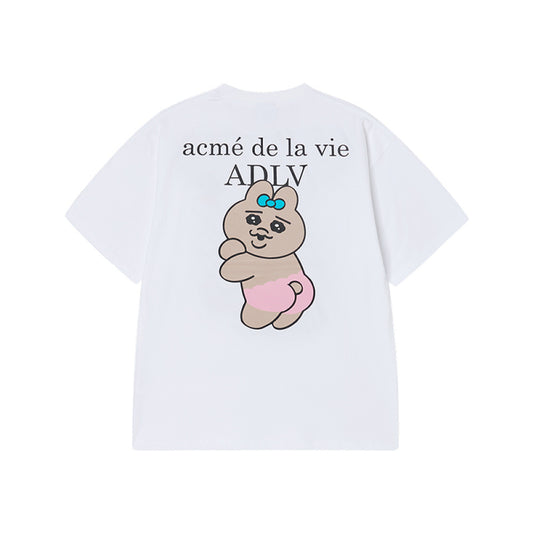 OPANCHU USAGI X ADLV TANNING OPANCHU BASIC LOGO SHORT SLEEVE T-SHIRT WHITE