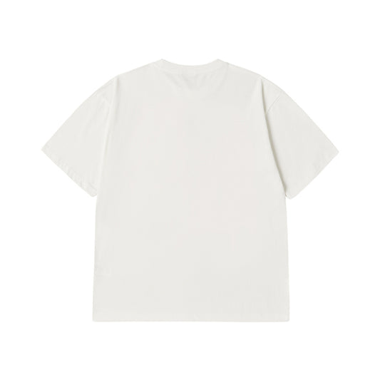 HEART ALIEN SHORT SLEEVE T-SHIRT CREAM