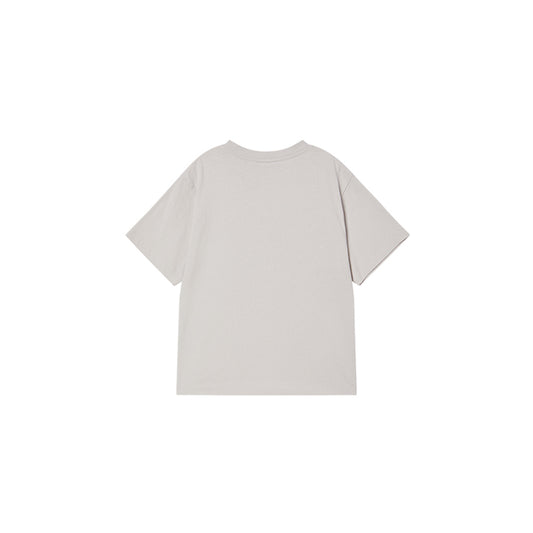 KIDS CARTOON CHINCHILLA SHORT SLEEVE T-SHIRT LIGHT GRAY