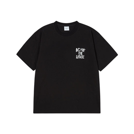 INK STAMP LOGO SHORT SLEEVE T-SHIRT BLACK