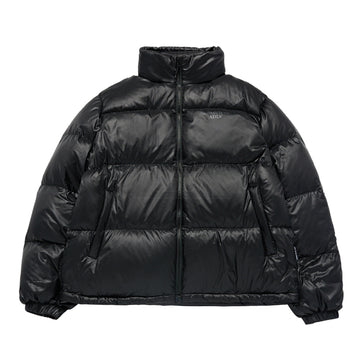 BASIC LOGO OVERSIZE SHORT DUCK DOWN JACKET BLACK